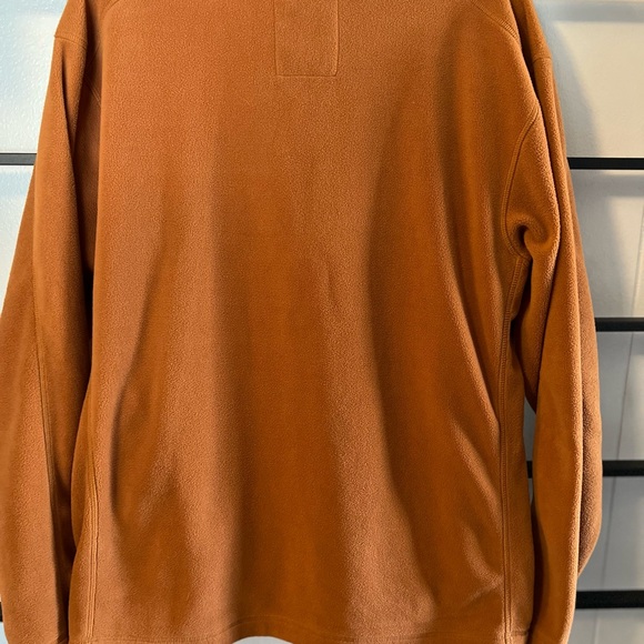 Life Is Good Micro Fleece 1/4 Zip Pullover Classic Fit Men Orange/ Rust M, A22 - Picture 8 of 8
